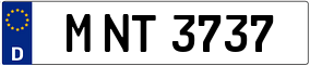 Trailer License Plate